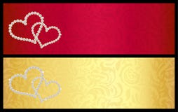 Carte cadeaux rojo de la tarjeta del día de San Valentín con los corazones entrelazados ilustración del vector Carte cadeaux rojo de la tarjeta del día de San Valentín con los corazones entrelazados ilustración del vector