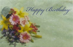 Carte d'anniversaire photos stock Carte d'anniversaire photos stock