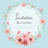 Carte d'invitation de mariage illustration stock Carte d'invitation de mariage illustration stock