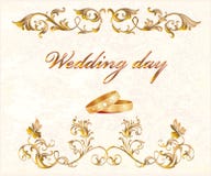 Carte de mariage illustration libre de droits Carte de mariage illustration libre de droits