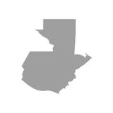 Carte du Guatemala dans le gris sur un fond blanc illustration de vecteur Carte du Guatemala dans le gris sur un fond blanc illustration de vecteur