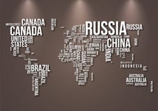 Carte du monde illustration libre de droits Carte du monde illustration libre de droits