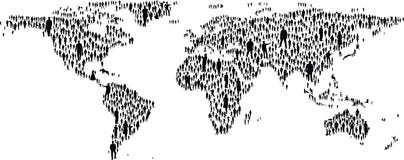 Carte du monde de gens Carte du monde de gens