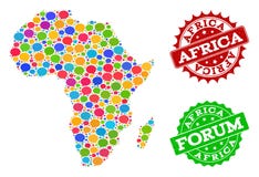 Carte du réseau sociale de l'Afrique avec des bulles de causerie et des filigranes de détresse illustration de vecteur Carte du réseau sociale de l'Afrique avec des bulles de causerie et des filigranes de détresse illustration de vecteur