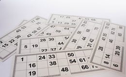 Carte e barili per il gioco russo di bingo del lotto su fondo bianco royalty illustrazione gratis Carte e barili per il gioco russo di bingo del lotto su fondo bianco royalty illustrazione gratis