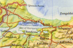 Image bandirma sur la carte géographique de turquie