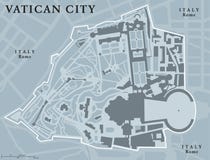 Carte politique de l'État de la Cité du Vatican illustration libre de droits Carte politique de l'État de la Cité du Vatican illustration libre de droits
