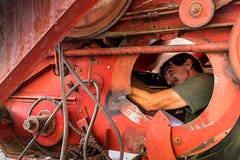 Cartel de fixation d'agriculteur photo stock Cartel de fixation d'agriculteur photo stock