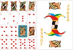 Cartes de jeu - coeurs illustration stock Cartes de jeu - coeurs illustration stock