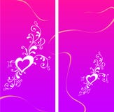 Cartolina d'auguri del biglietto di S. Valentino con cuore royalty illustrazione gratis Cartolina d'auguri del biglietto di S. Valentino con cuore royalty illustrazione gratis