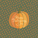 Cartolina d'auguri felice di ringraziamento Backgound di vettore della zucca di autunno royalty illustrazione gratis Cartolina d'auguri felice di ringraziamento Backgound di vettore della zucca di autunno royalty illustrazione gratis