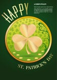 Cartolina d'auguri, progettazione del manifesto per il giorno della st Patricks illustrazione vettoriale Cartolina d'auguri, progettazione del manifesto per il giorno della st Patricks illustrazione vettoriale