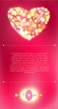 Cartolina per il San Valentino felice. royalty illustrazione gratis Cartolina per il San Valentino felice. royalty illustrazione gratis