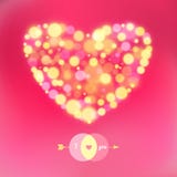 Cartolina per il San Valentino felice. illustrazione vettoriale Cartolina per il San Valentino felice. illustrazione vettoriale