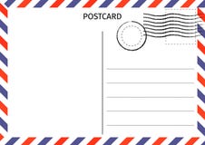 cartolina Posta aerea Illustrazione della carta postale per progettazione Corsa illustrazione vettoriale cartolina Posta aerea Illustrazione della carta postale per progettazione Corsa illustrazione vettoriale