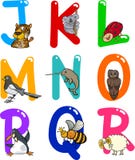 Cartoon Alphabet with Animals royalty free illustration Cartoon Alphabet with Animals royalty free illustration