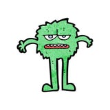 Cartoon Angry Little Monster Stock Photo