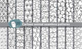 Cartoon Animal Seamless Patterns Royalty Free Stock Image Cartoon Animal Seamless Patterns Royalty Free Stock Image