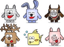 Cartoon Animals Stock Images
