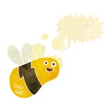 Cartoon Bee With Speech Bubble Royalty Free Stock Photo Cartoon Bee With Speech Bubble Royalty Free Stock Photo