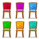 Cartoon colorful wooden chair stock illustration Cartoon colorful wooden chair stock illustration