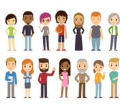 Cartoon Diverse People Royalty Free Stock Images Cartoon Diverse People Royalty Free Stock Images