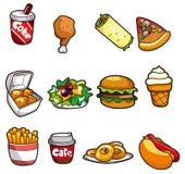 Cartoon fast food icon