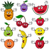 Cartoon Fruit Characters Royalty Free Stock Images Cartoon Fruit Characters Royalty Free Stock Images
