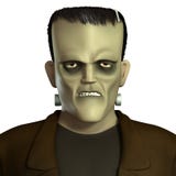 Cartoon green Frankenstein stock vector. Image of monster - 33532372