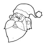 Cartoon Jolly Santa Claus Face Royalty Free Stock Images Cartoon Jolly Santa Claus Face Royalty Free Stock Images