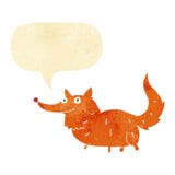 Cartoon Little Dog With Speech Bubble Stock Images