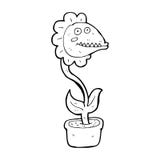 Cartoon Monster Plant Royalty Free Stock Image