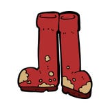 Cartoon Muddy Boots Stock Photography