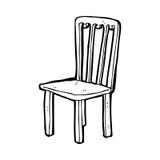 Cartoon Old Chair Stock Images
