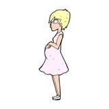 Cartoon Pregnant Woman Stock Photography