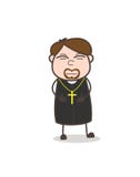 Cartoon Priest Confounded Face Expression Stock Photos Cartoon Priest Confounded Face Expression Stock Photos