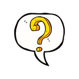 cartoon question mark with speech bubble stock illustration cartoon question mark with speech bubble stock illustration
