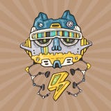 Cartoon robot head vector illustration Cartoon robot head vector illustration