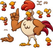 Cartoon rooster Stock Image Cartoon rooster Stock Image