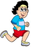 Cartoon running man