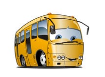 Cartoon School Bus Royalty Free Stock Photo Cartoon School Bus Royalty Free Stock Photo