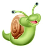 Cartoon snail royalty free illustration Cartoon snail royalty free illustration