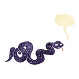Cartoon Snake With Speech Bubble Stock Photos