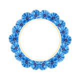 Cartão bonito da aquarela com centáureas Flores isoladas no fundo branco ilustração do vetor Cartão bonito da aquarela com centáureas Flores isoladas no fundo branco ilustração do vetor