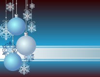 Cartão de Natal azul ilustração royalty free Cartão de Natal azul ilustração royalty free