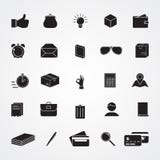 Carved silhouette flat icons, simple vector. Collection of basic royalty free illustration Carved silhouette flat icons, simple vector. Collection of basic royalty free illustration
