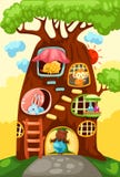 Casa de árbol de animales libre illustration Casa de árbol de animales libre illustration