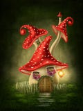 Casa del fungo di fantasia royalty illustrazione gratis Casa del fungo di fantasia royalty illustrazione gratis