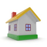 Casa del juguete en blanco ilustración 3D libre illustration Casa del juguete en blanco ilustración 3D libre illustration