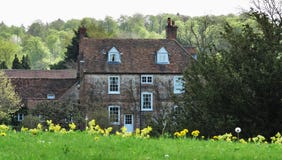 Casa senhorial inglesa do país imagens de stock Casa senhorial inglesa do país imagens de stock